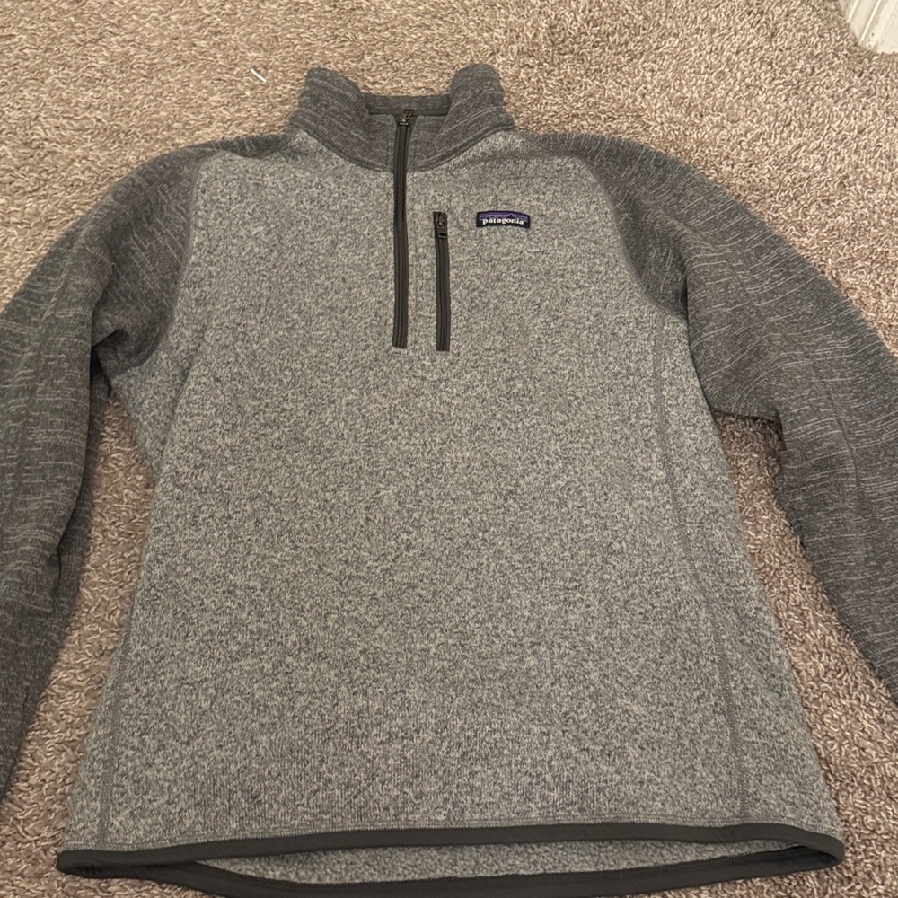 Patagonia Better Sweater Heather Gray Quarter-Zip Fleece